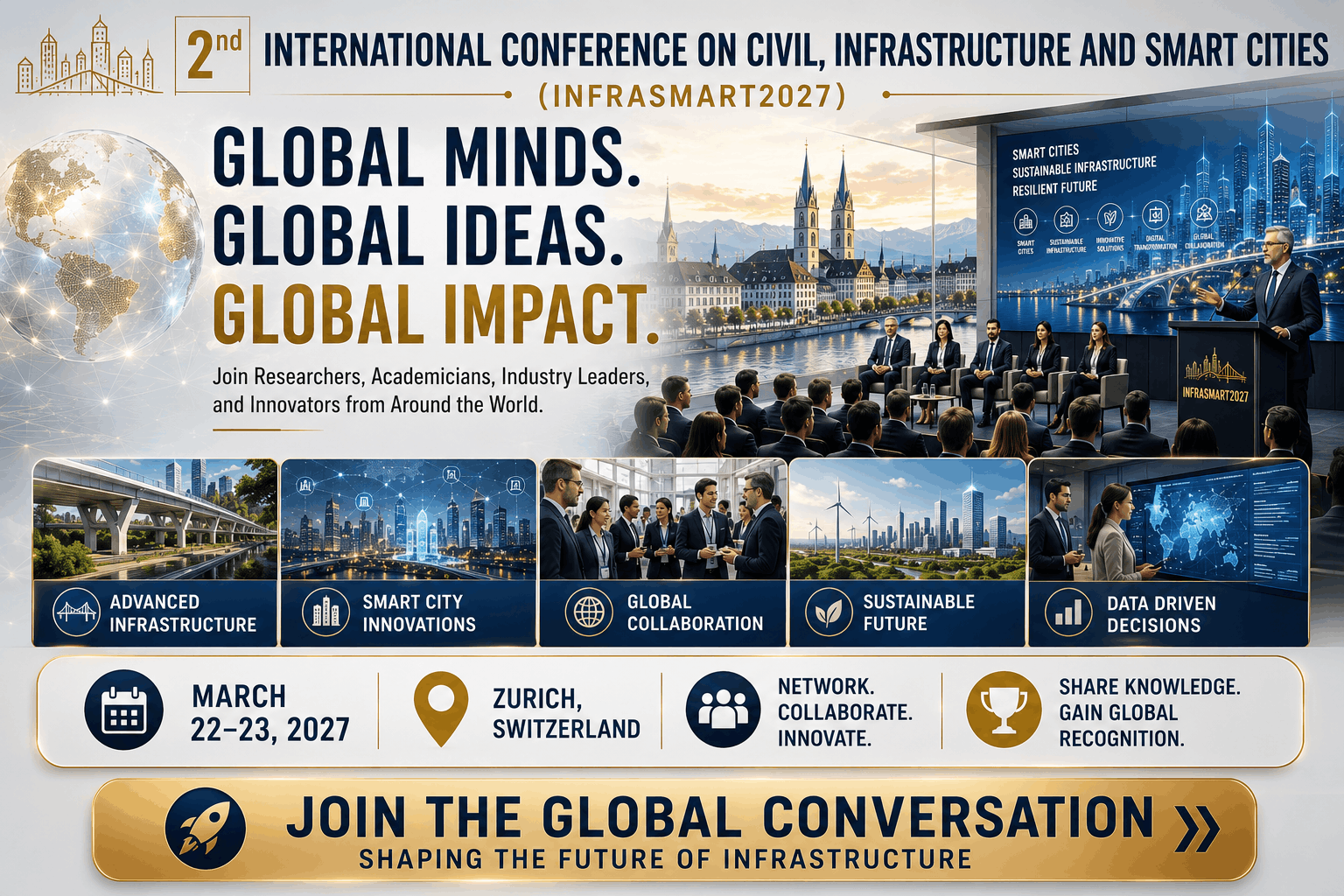 2nd International Conference on Civil, Infrastructure and Smart Cities